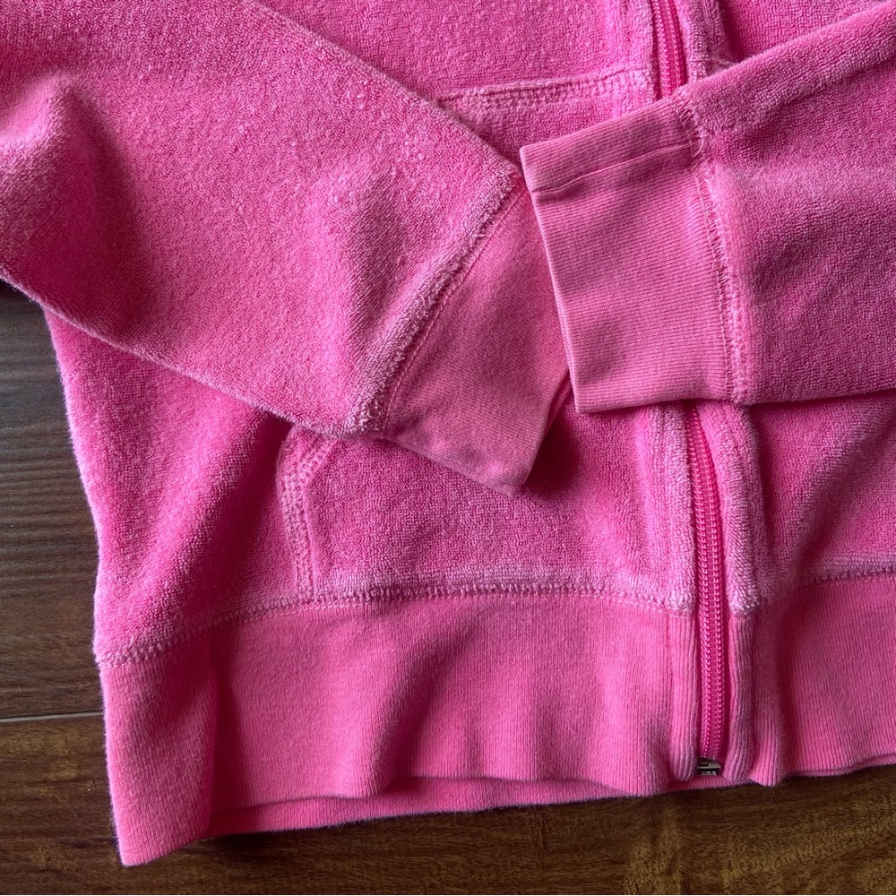 Vintage 90’s Lilly Pulitzer Terry Cloth Hooded Jacket - Picture 4 of 6
